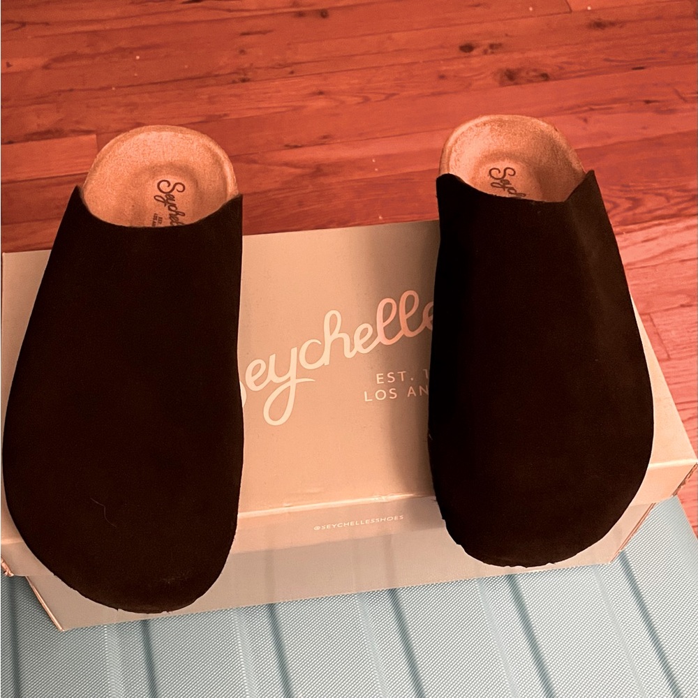 Seychelles suede clogs
